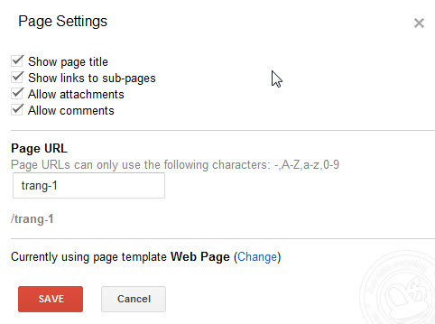 huong dan tao google sites 2012, google site tutorial,google sites, thu thuat Google sites