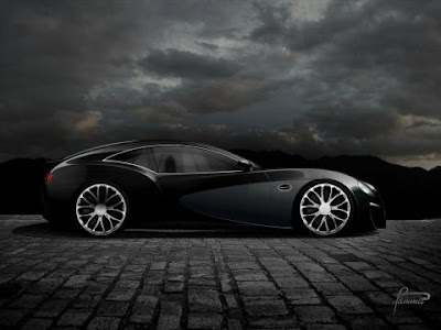 2012 Bugatti Type 12-2 Streamliner Concept black