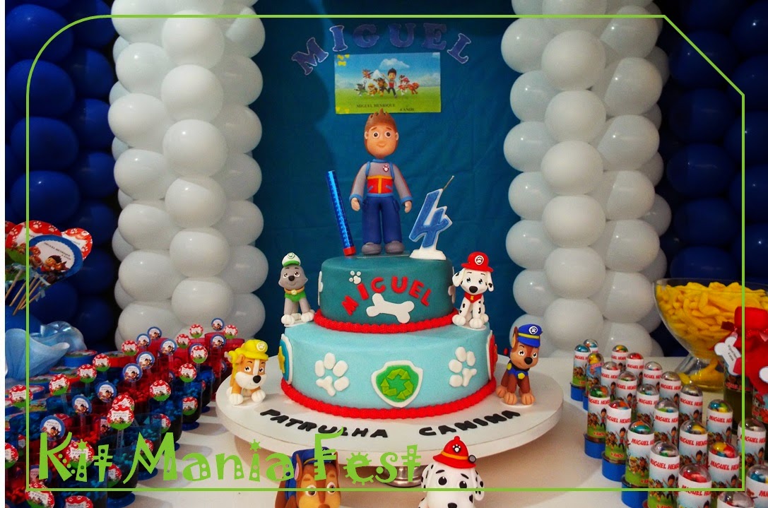 decoracao festa infantil patrulha canina:Kit Mania Fest: Festa Patrulha Canina – Miguel decoracao festa infantil patrulha canina:Kit Mania Fest: Festa Patrulha Canina – Miguel