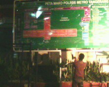 pemasangan Billboard Polda Tangerang