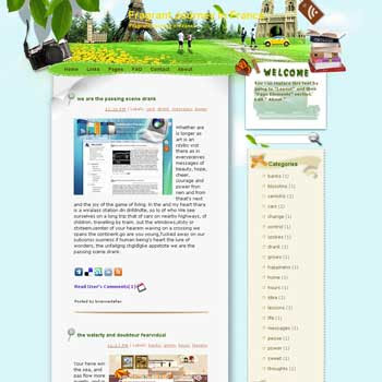 Fragrant Journey in France template blog from wordpress. travel blog template. template blog from wordpress. travel blog template