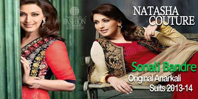 Sonali Bandre Original Anarkali Suits 2013-14 By Natasha Couture