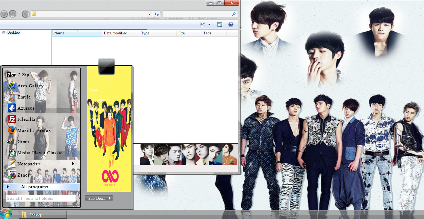 reading: INFINITE OVER THE TOP/BE MINE WIN 7 THEME DOWNLOAD Tweet ...