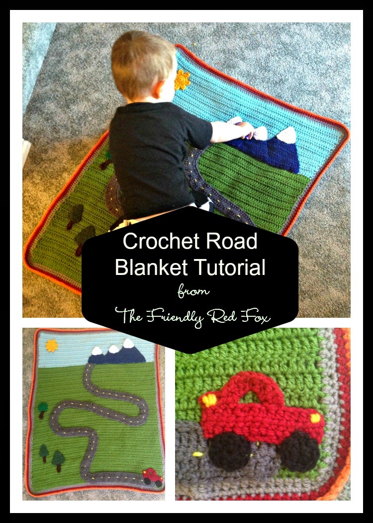 Crochet Road Blanket Tutorial - The Friendly Red Fox