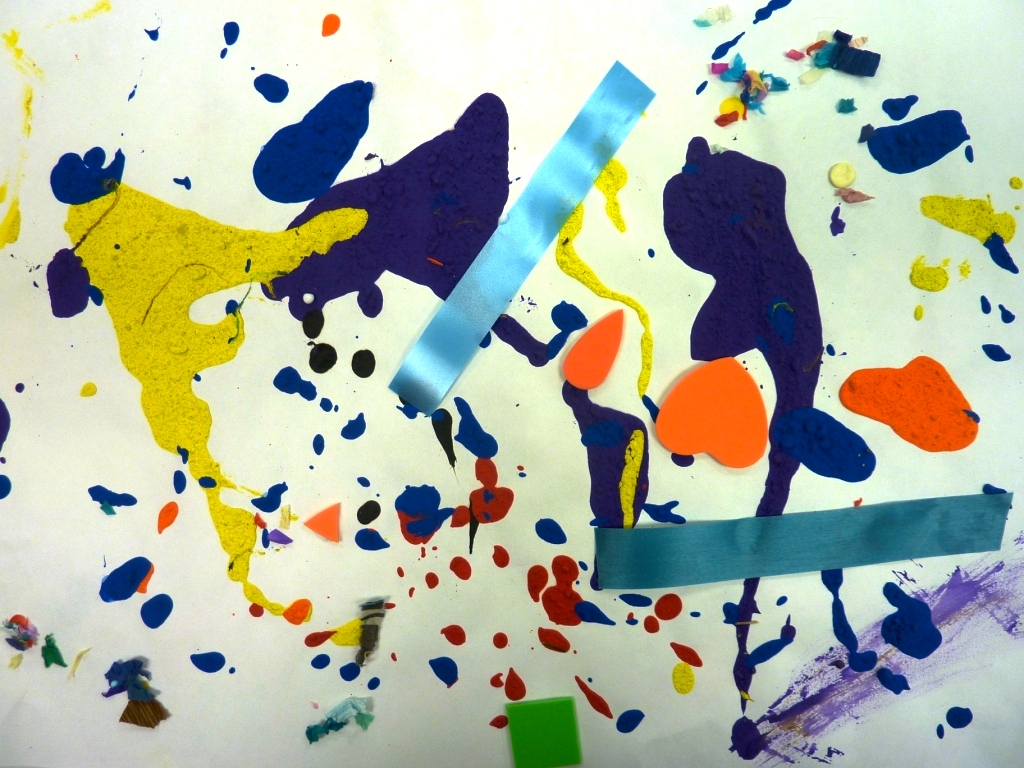 Mary's Art Spot Kindergarten Jackson Pollock Paintings