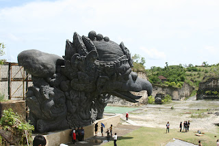 Statue of Garuda bird at Garuda Wisnu Kencana Park in Bali, Indonesia