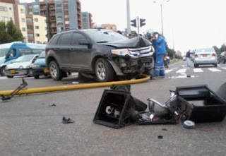 Accidente de Leider Preciado en Bogotá