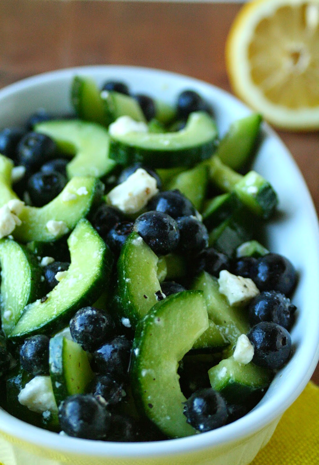 The Bare Midriff Blueberry Cucumber Salad