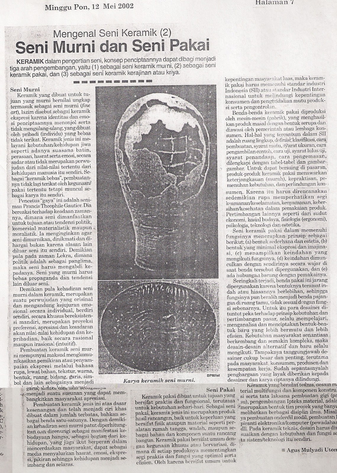 Contoh Kliping Kritik Karya Seni Rupa Penggambar