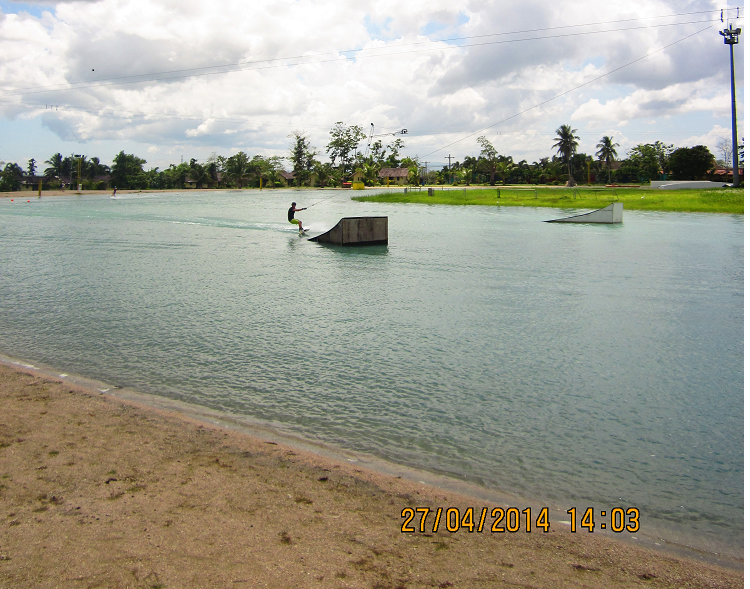Wakeboarding at CamSur Watersports Complex, Camarines Sur