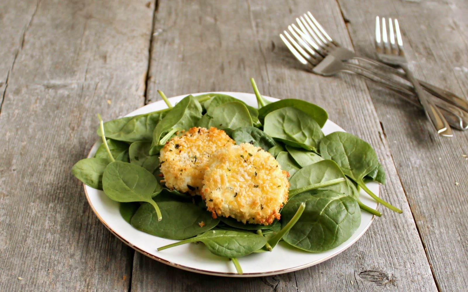 Hungry Couple Oven "Fried" Goat Cheese