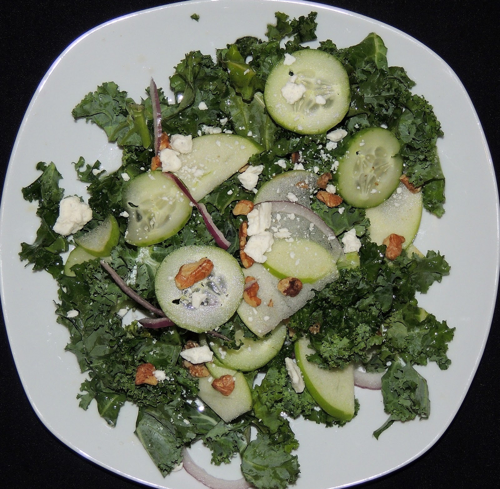 Gas Stove Girl Kale, Green Apple, and Feta Salad