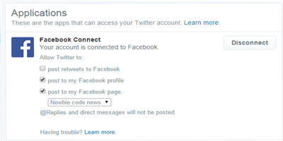 Update Facebook Fan Page Sekarang Bisa Dari Twitter