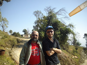Yasin, my paraglider pilot and myself.