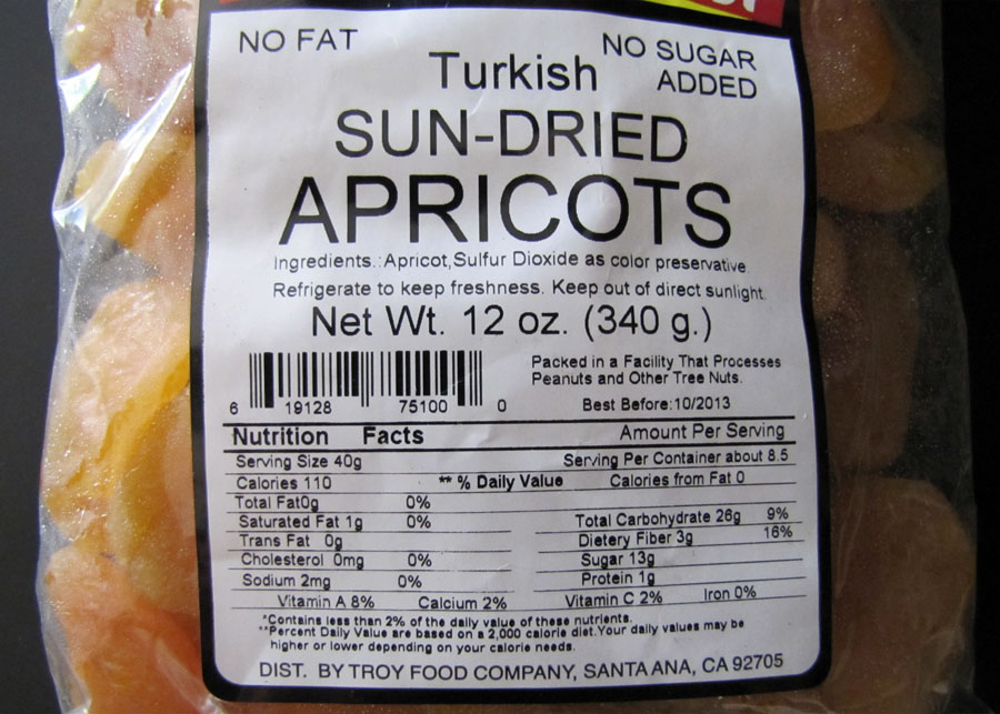 Smells Like Food in Here Nature's Harvest Turkish SunDried Apricots