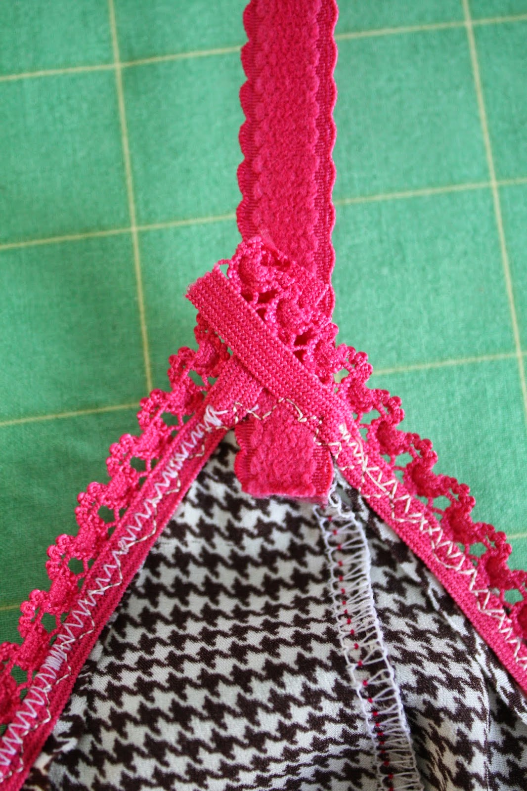 Nicole at Home Tutorial sewing picot elastic on underwear and camisoles