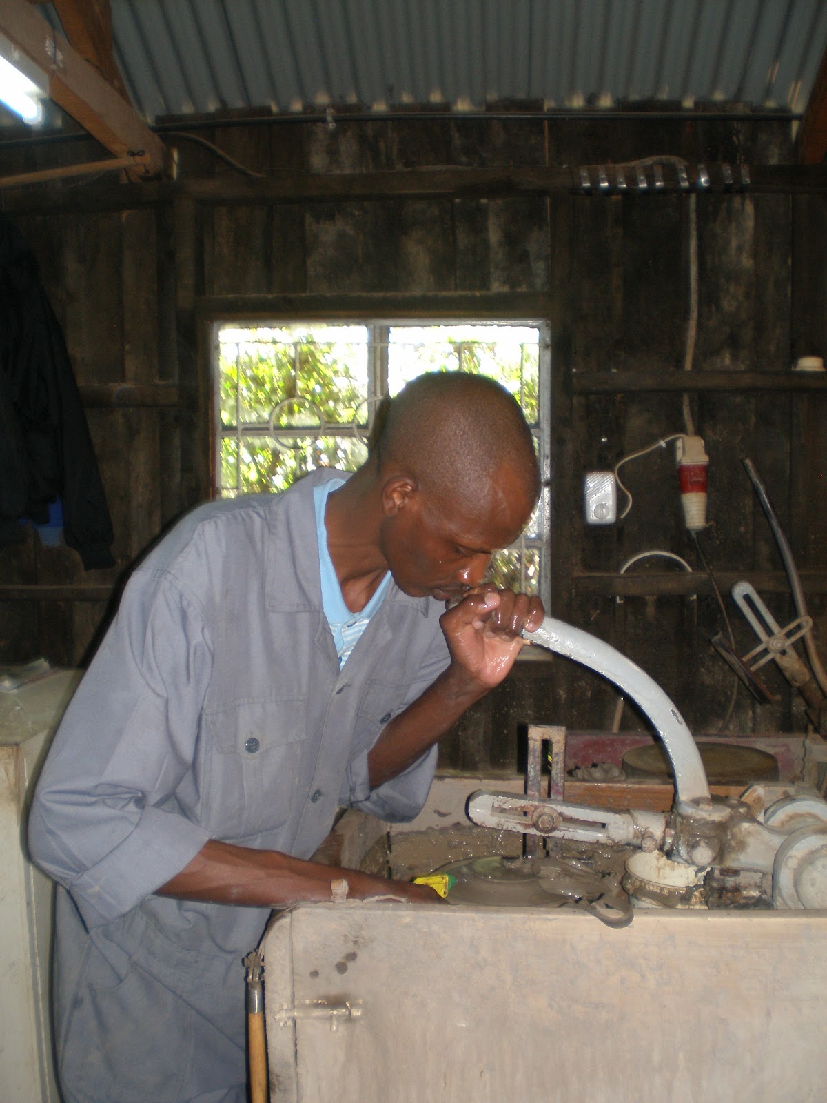 Jane's World Pottery at Kazuri Beads in Kenya