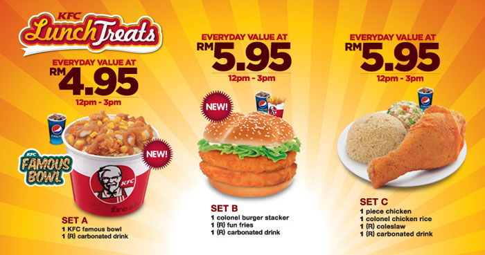 Sweet Escape*~**~*~*: Affordable KFC Lunch Deals~ WOW!!