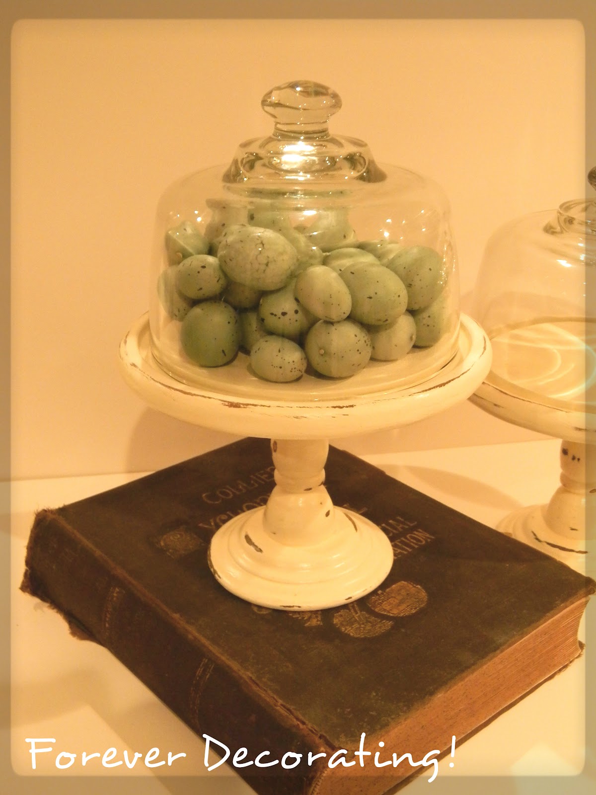 Forever Decorating! Cute cloche!