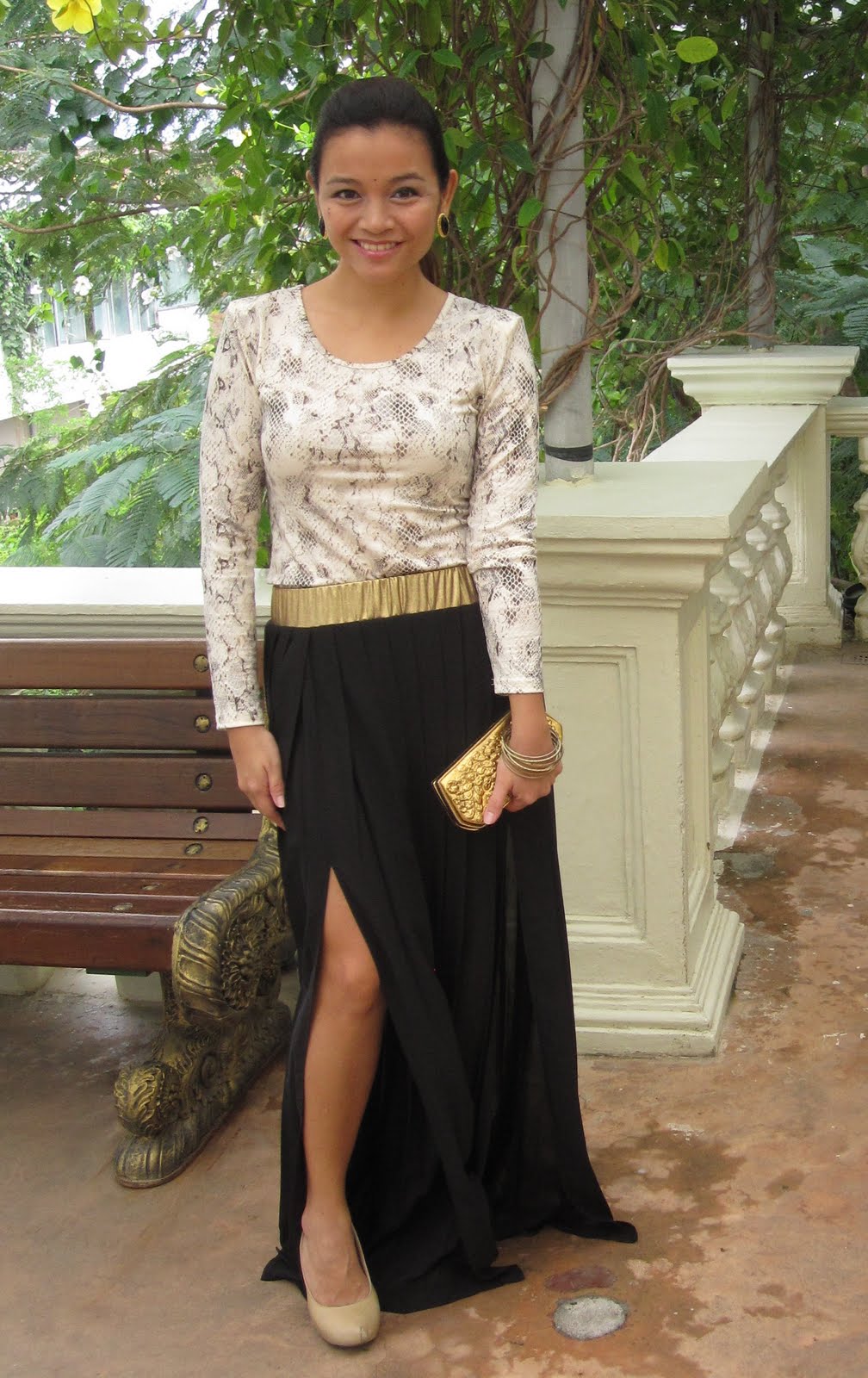 black skirt wedding outfit