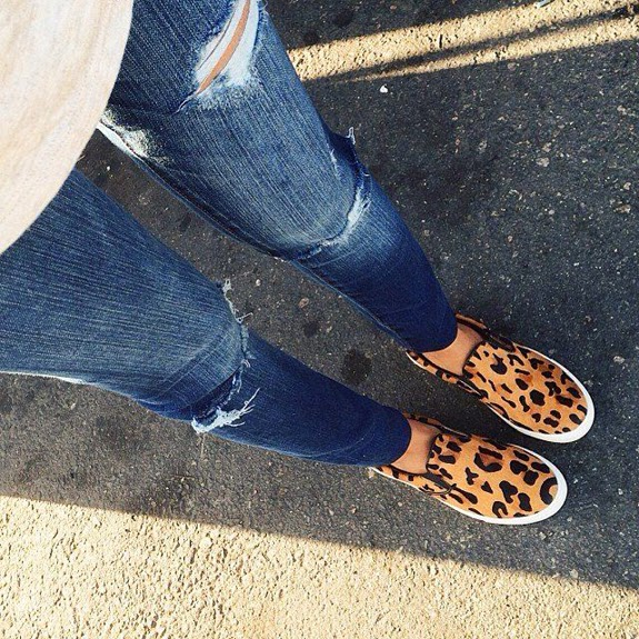 with an i.e. Style do or don't slipon sneakers