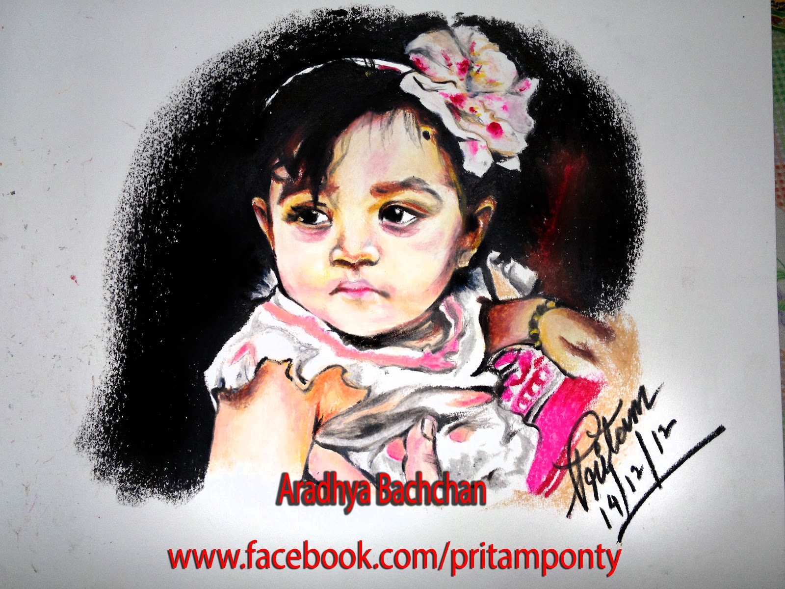 aradhya bachchan drawn by pritam saha... | Rong Tuli- a eGallery of