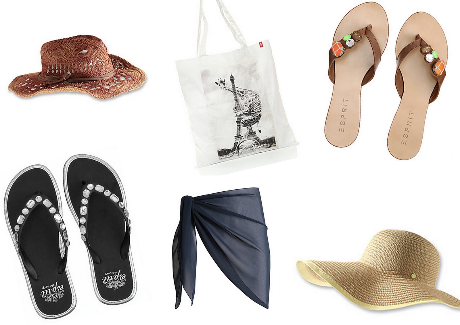 esprit slippers met steentjes