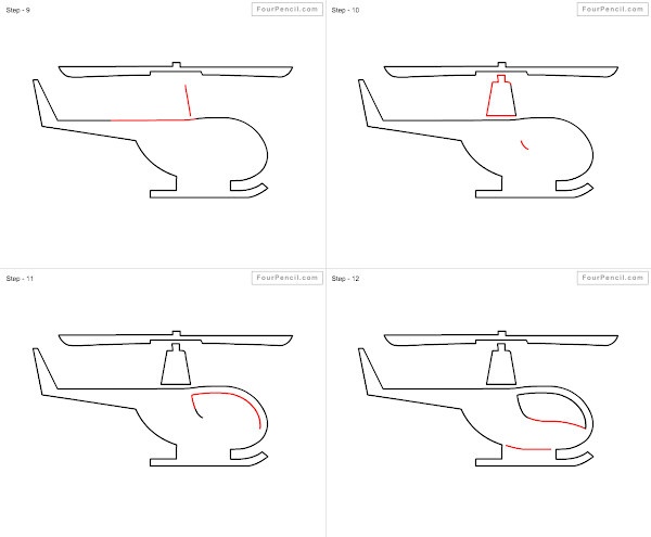 How to draw Helicopter - slide 1