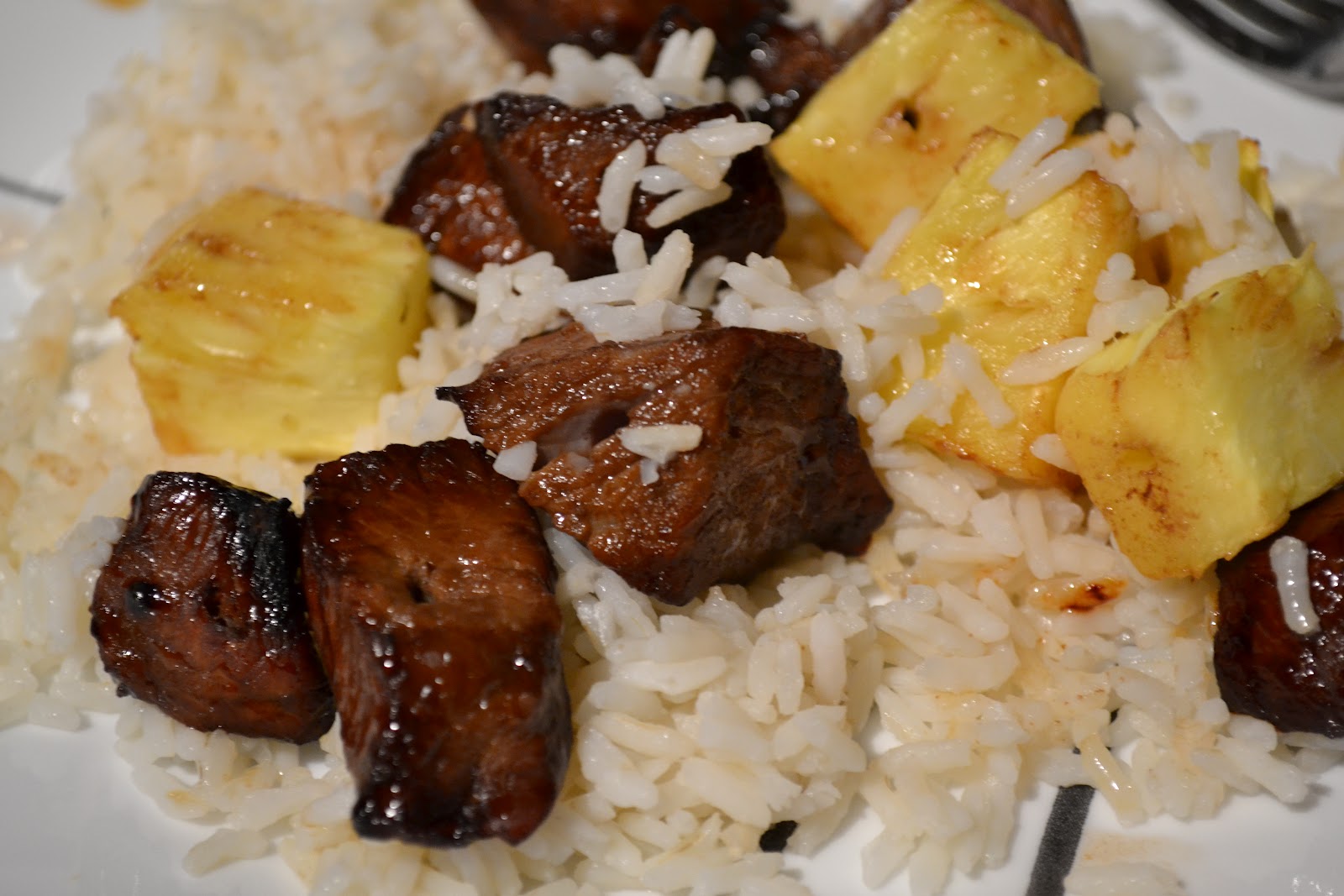 To Bake or Burn Steak & Pineapple Teriyaki Kabobs