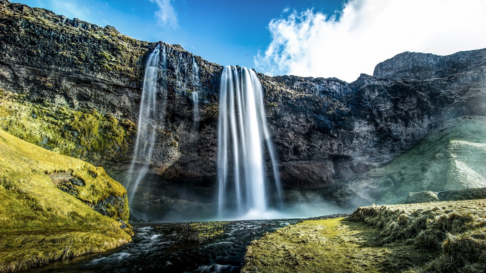 SeljaLandsfoss Waterfalls Iceland Android Wallpaper HD