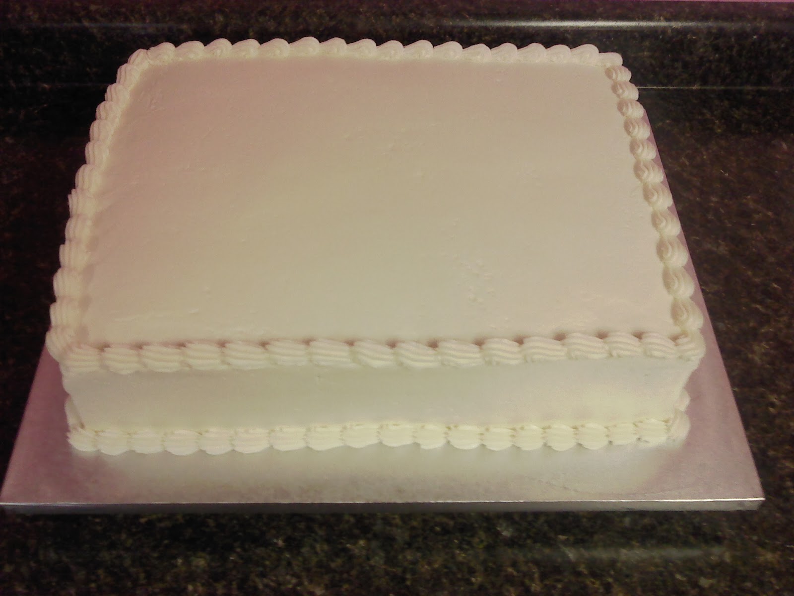 Inch Plain Birthday Cake Inch Plain Birthday Cake