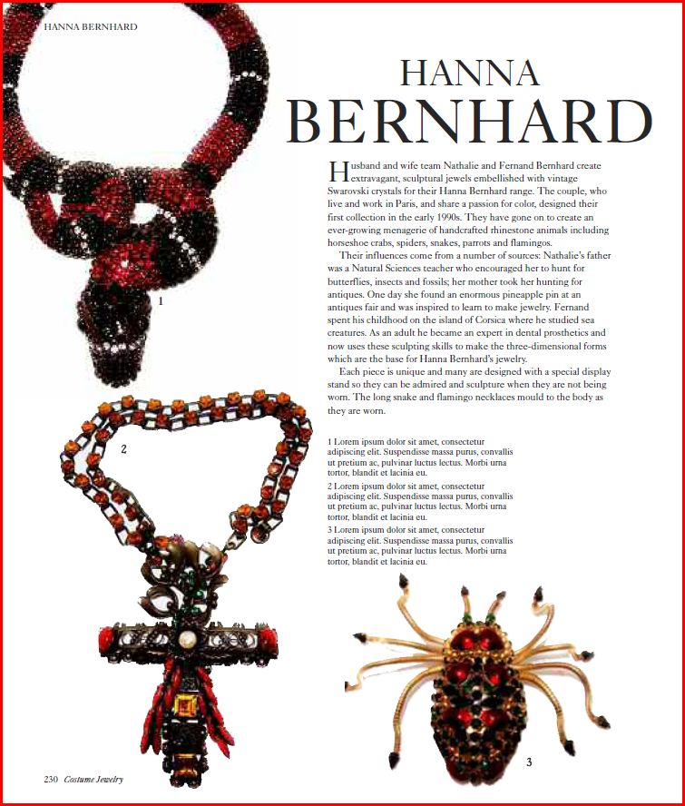 HANNA BERNHARD JEWELRY PARIS JUDITH MILLER AT FORESTWOOD ANTIQUE MALL