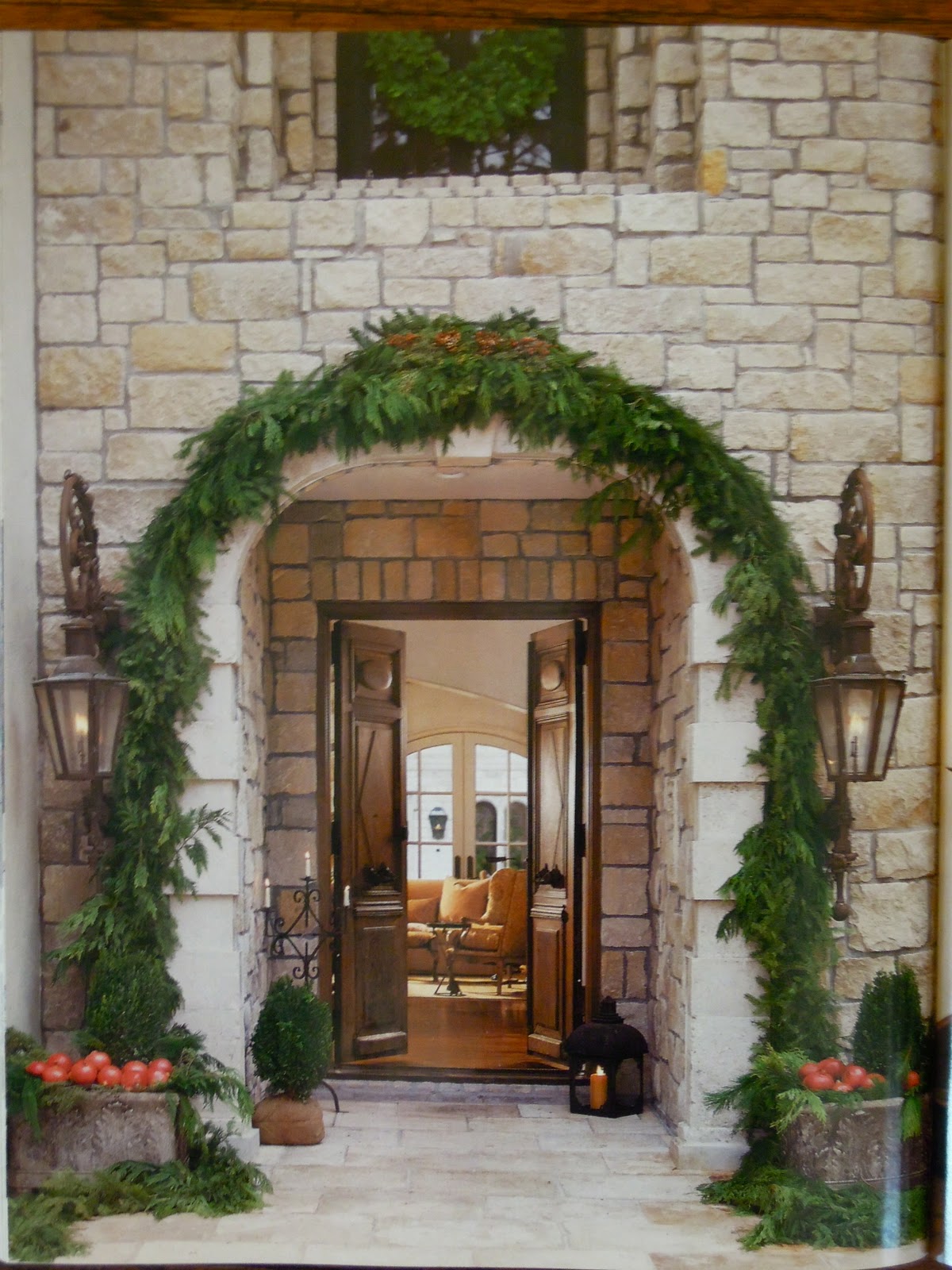 Antiqueaholics Pamela Pierce Decorates for Christmas, Veranda 2005