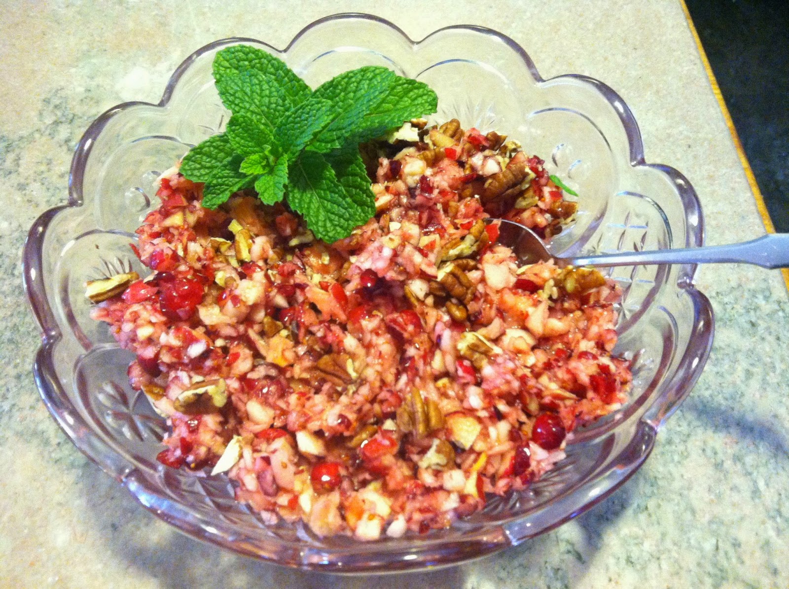 Cooking with Barry & Meta Fresh Cranberry Salad easy to make