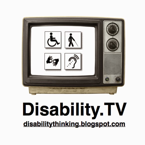 Disability.TV Podcast logo with URL disabilitythinking.blogspot.com