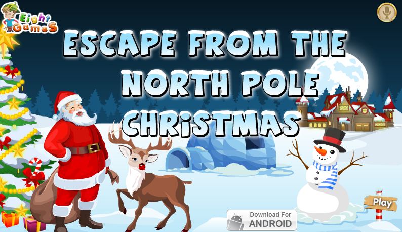 EightGames Escape From The Northpole Christmas Walkthrough