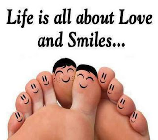 cute smile faces on feet fingers