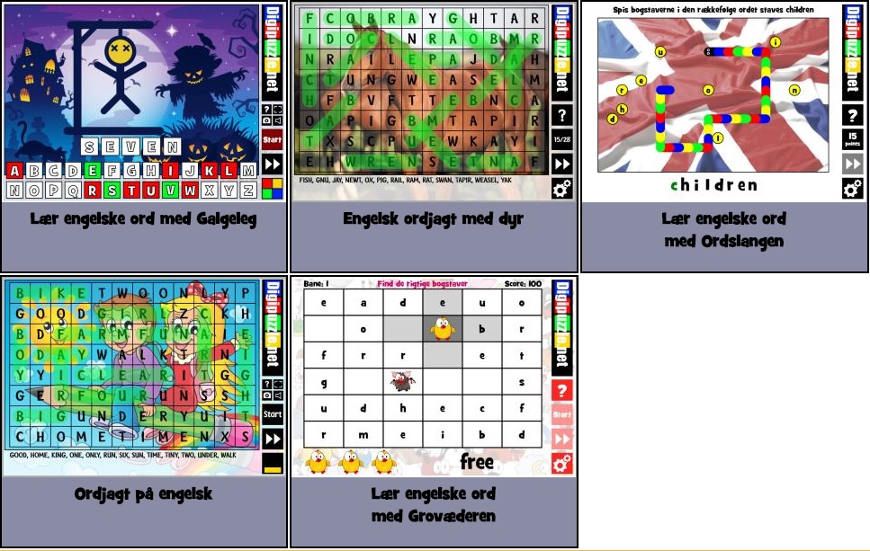 Gange læringsspil  Digipuzzle.net 