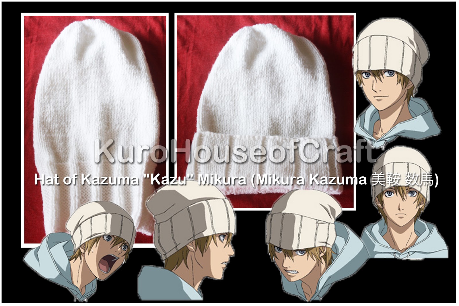KuroHouse of Craft: Knitting Hat of Kazuma Kazu Mikura - Air Gear