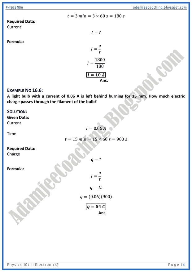 electronics-solved-numericals-physics-10th