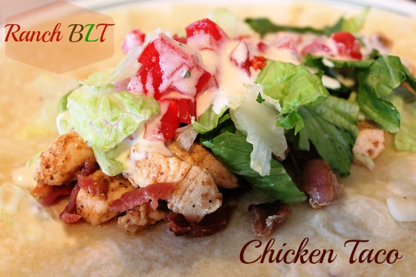 RANCH BLT CHICKEN TACOS