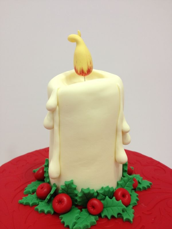 Medusa's Cakes TARTA VELA DE NAVIDAD / CHRISTMAS CANDLE CAKE