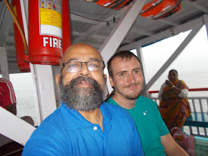Selfie :- Two travellers of a different type. Britisher Mr Michael.Fraser and Mr Rudolph.A.Furtado