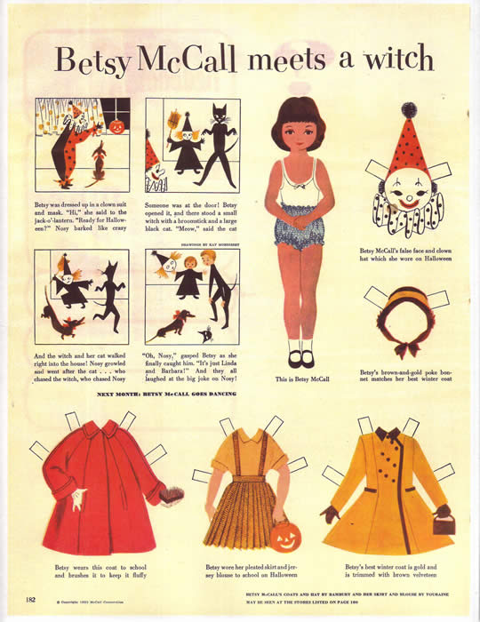 DOLLYDOKIDOKI Vintage Betsy McCall Paper Dolls