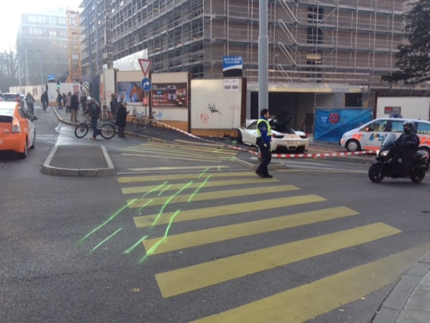 Young Driver Showing Off Crashes Ferrari 458 Italia In Geneva