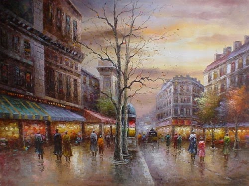 paintings of paris | Paris-Fine Art Oil Paintings - da men magazine