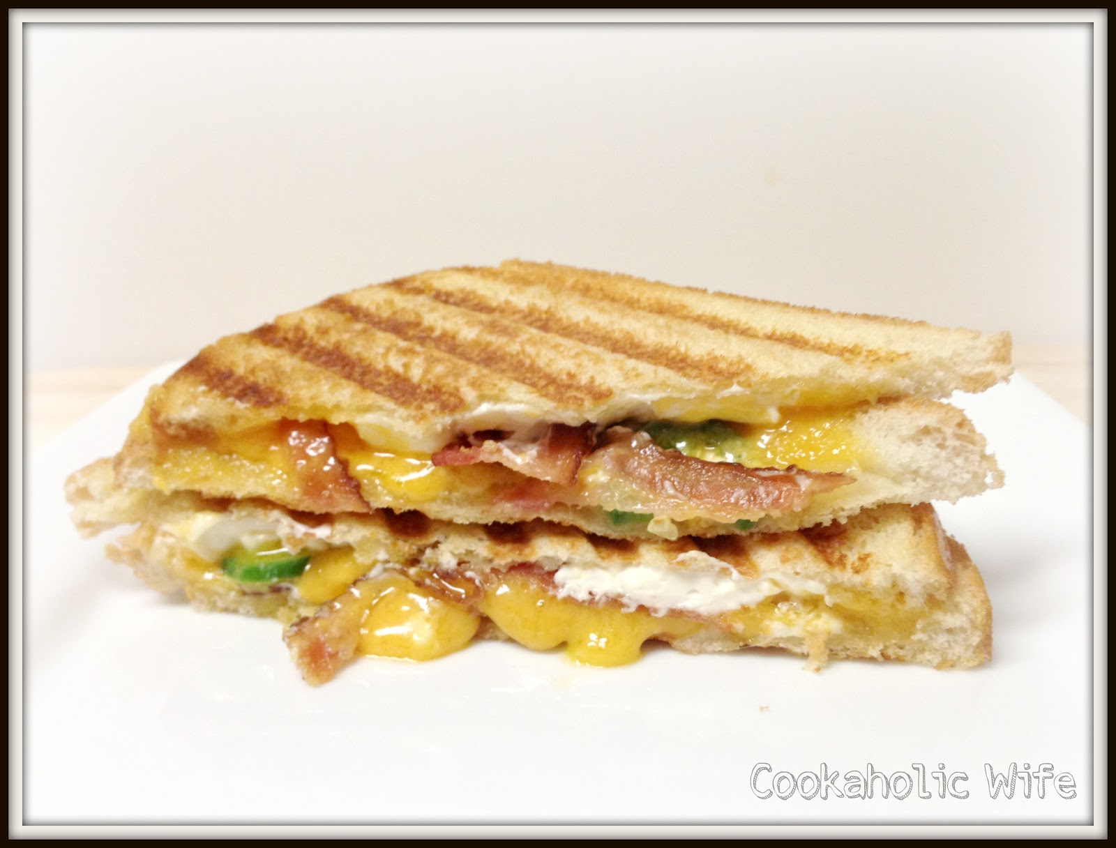 Cookaholic Wife Recipe Swap Bacon Jalapeno Popper Grilled Cheese