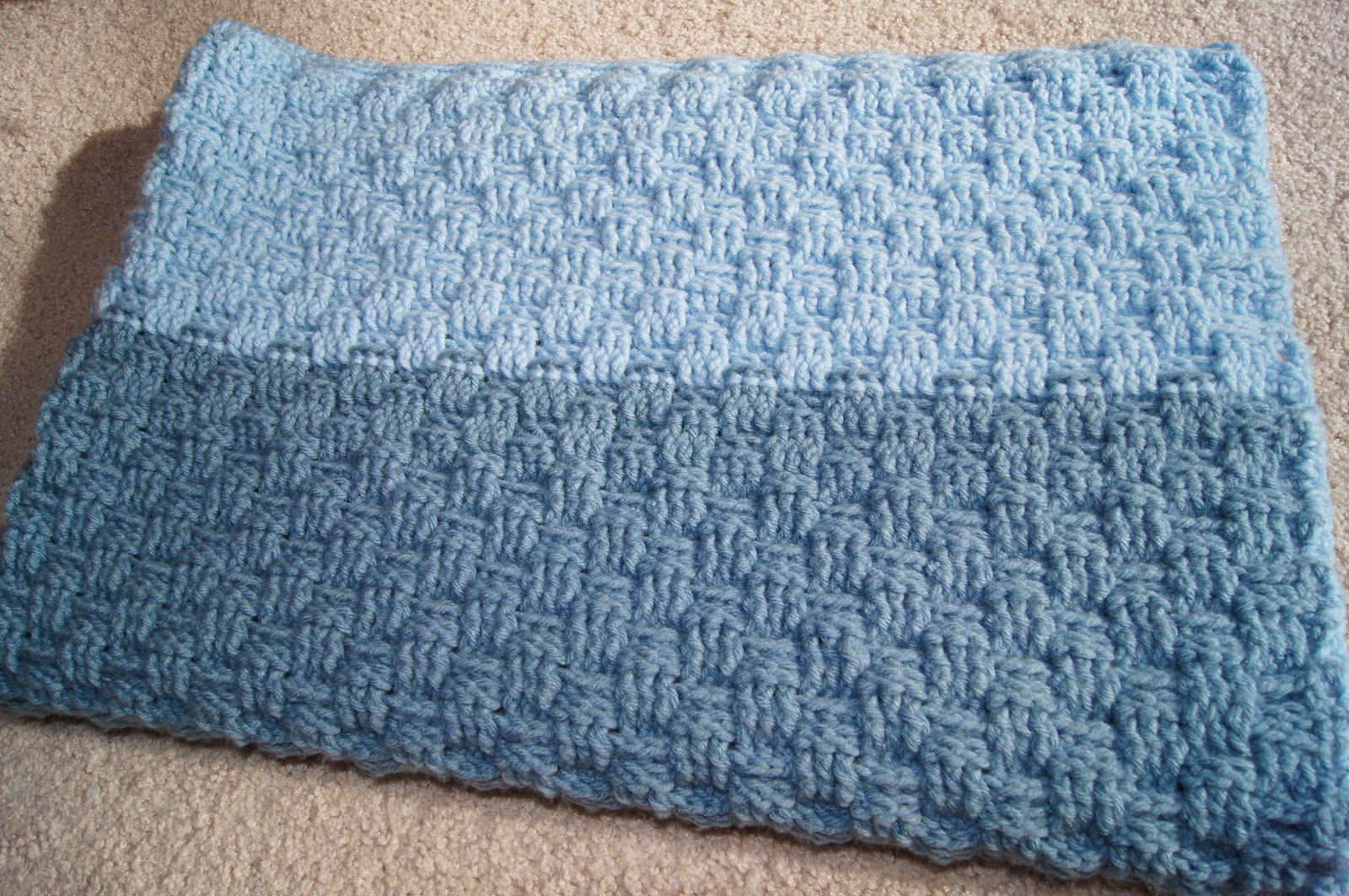 All About Crochet: Basketweave Baby Blanket