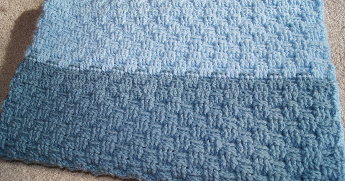 All About Crochet: Basketweave Baby Blanket