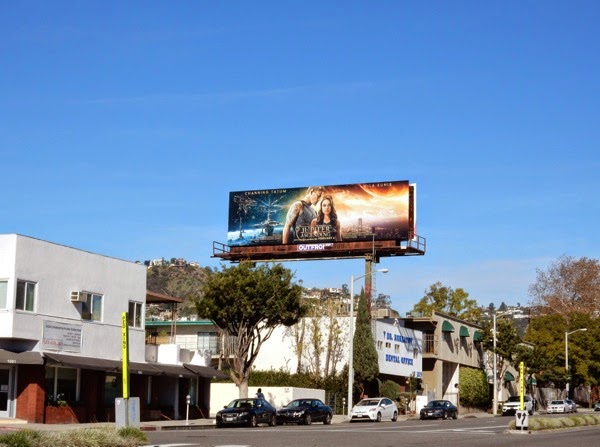 Jupiter Ascending movie billboard Fairfax Avenue Jupiter Ascending movie billboard